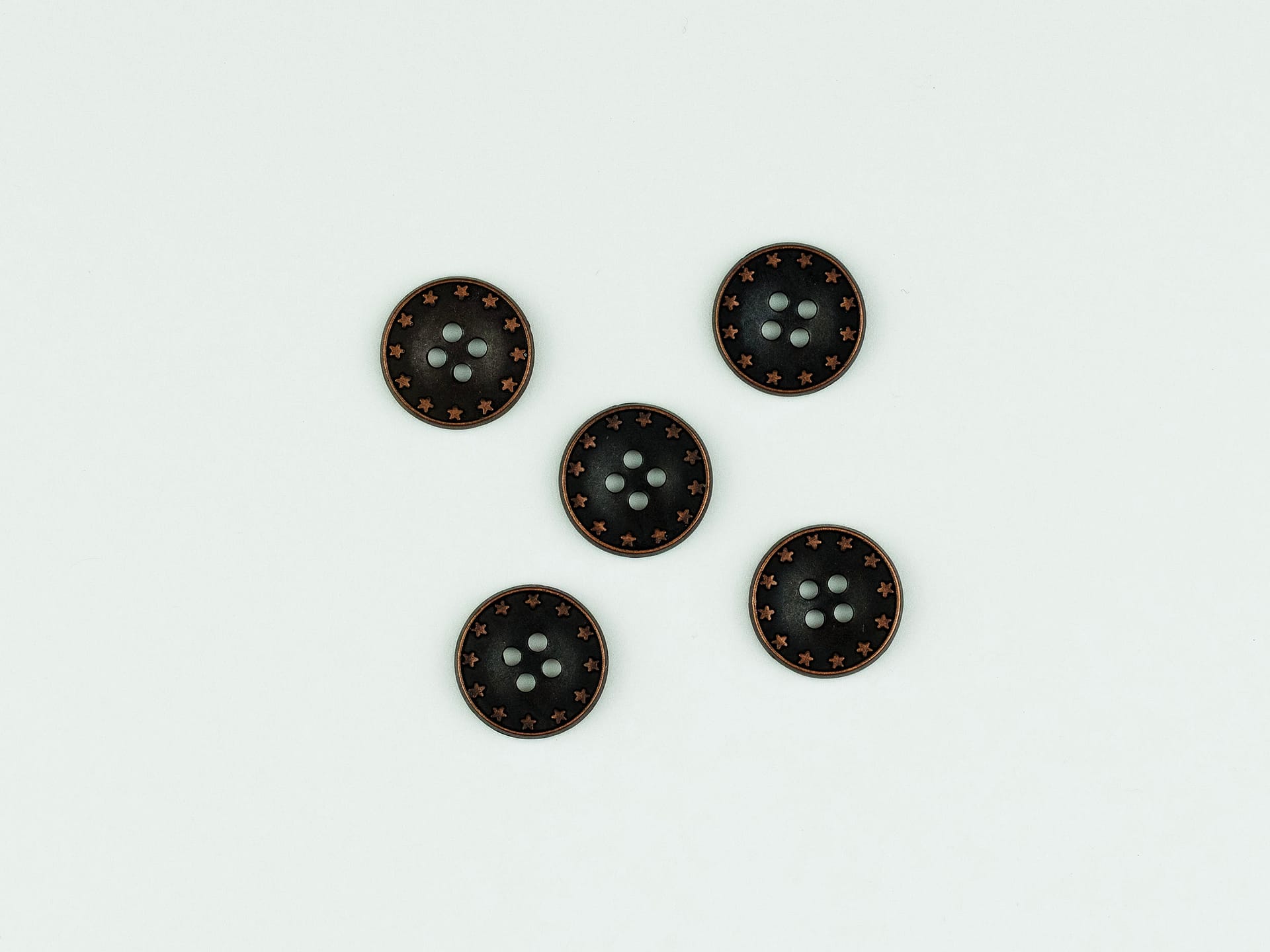 Metal 18mm Buttons – with stars